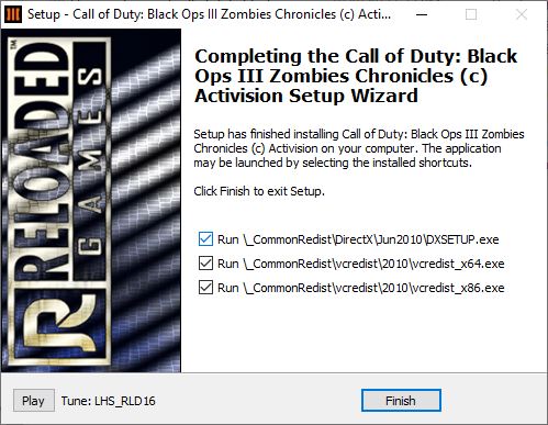 Cài phần mềm yêu cầu Call of Duty: Black Ops III
