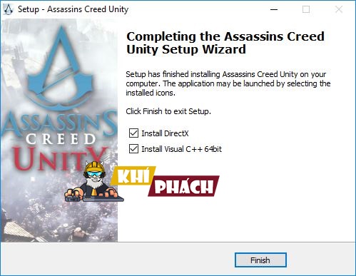 Cài phần mềm yêu cầu Assassin's Creed Unity