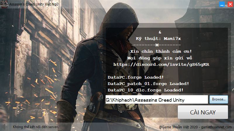 Hướng dẫn cài đặt game Assassin's Creed Unity Việt Hóa Full