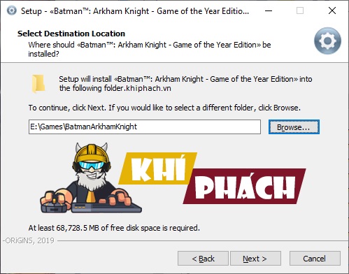 Hướng dẫn cài đặt game Batman: Arkham Knight GOTY Full Việt Hóa