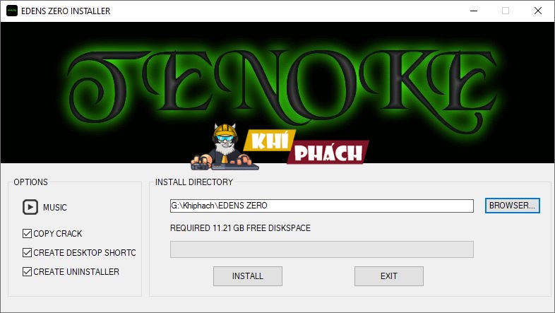 Hướng dẫn cài EDENS ZERO Full