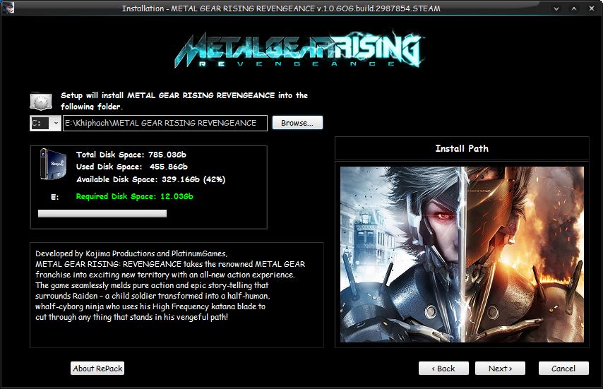 Hướng dẫn cài METAL GEAR RISING: REVENGEANCE Full