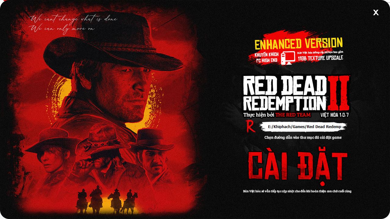 Hướng dẫn cài Red Dead Redemption 2 Việt Hóa full