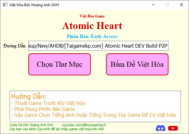 Hướng dẫn cài việt hóa Atomic Heart